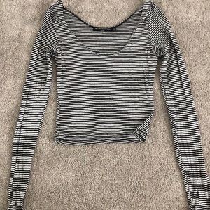 Brandy Melville Striped Long Sleeve Top